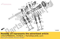 Here you can order the shim, tappet (1. 80) from Honda, with part number 14925MBB000: