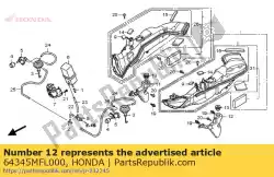 Here you can order the resonator, l. Air duct from Honda, with part number 64345MFL000: