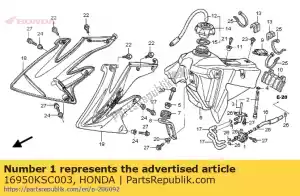 Honda 16950KSC003 pik assy., brandstof - Onderkant