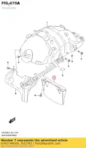 Suzuki 6342148G00 b?otnik, rr fe - Dół