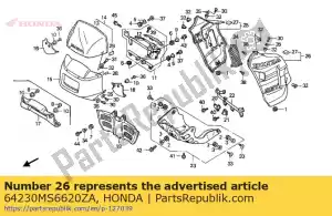 Honda 64230MS6620ZA definir i * r167 / type1 * - Lado inferior