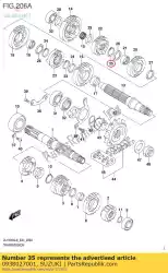 Qui puoi ordinare anello di sicurezza da Suzuki , con numero parte 0938027001: