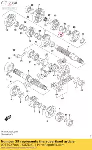 Suzuki 0938027001 anello di sicurezza - Il fondo