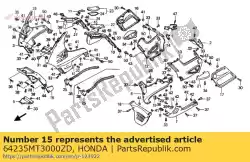 Here you can order the no description available at the moment from Honda, with part number 64235MT3000ZD: