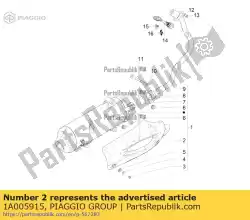 Qui puoi ordinare protezione da Piaggio Group , con numero parte 1A005915: