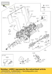 Aquí puede pedir cubierta, acelerador, lh zr800ads de Kawasaki , con el número de pieza 140920952: