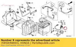 Aqui você pode pedir o switch assy., starter magnético em Honda , com o número da peça 35850HN8003: