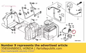 Honda 35850HN8003 switch assy., starter magnético - Lado inferior