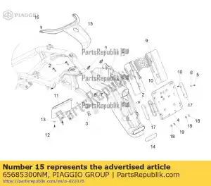 Piaggio Group 65685300NM rear protection - Bottom side