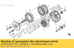 Here you can order the spring, clutch from Honda, with part number 22401KA3710: