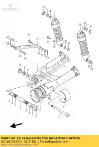 suzuki 6210038A53 assorbitore assy - Il fondo