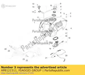 Piaggio Group AP8121511 arbusto - Lado inferior