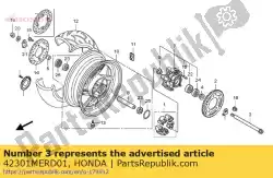 Tutaj możesz zamówić o?, tylne ko? O od Honda , z numerem części 42301MERD01: