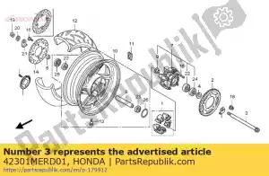 Honda 42301MERD01 o?, tylne ko?o - Dół