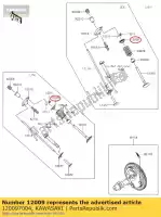 120097004, Kawasaki, 01 ressort de soupape de retenue kawasaki  400 2017 2018 2019 2020 2021, Nouveau