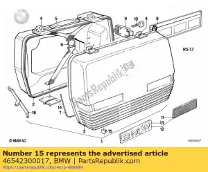 bmw 46542300017 pad - Bottom side