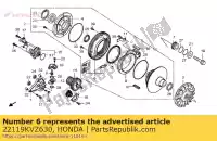 22119KVZ630, Honda, conjunto de engrenagens, parafuso honda nss forza a xa nss250a nss250s 250 , Novo