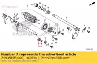 24435MEL000, Honda, spr??yna, blokada b?bna zmiany biegów honda  cbr 1000 2004 2005 2006 2007 2008 2009 2010 2011 2012 2013 2017 2018 2019 2020, Nowy