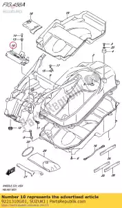 suzuki 9221310G01 cover,helmet bo - Bottom side