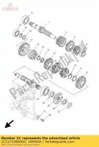 yamaha 3C5175580000 plaque, roulement - La partie au fond