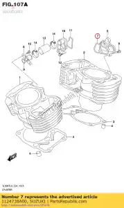 Suzuki 1124738a00 o-ring - Lato sinistro