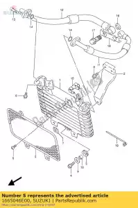 Suzuki 1665046E00 garde de comp, o / c. - La partie au fond