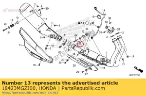 honda 18423MGZJ00 ko?nierz, np. monta? na rurze - Dół