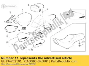 Piaggio Group GU234762101 capot latéral droit blanc - La partie au fond