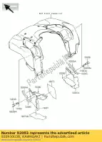 920930038, Kawasaki, joint, aile fr, lh kvf650-d1 kawasaki brute force kvf 650 750 2005 2006 2007 2008 2009 2010 2011 2012 2013 2014, Nouveau