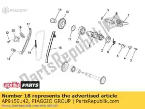 Piaggio Group AP9150142 parafuso m6x12 - Lado inferior