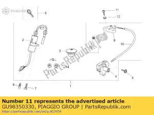 Piaggio Group GU98350330 ?ruba imbusowa m6x30 - Dół