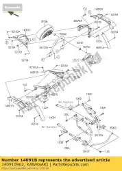 Here you can order the cover,grip,inner,lh from Kawasaki, with part number 140910962: