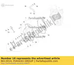 Aqui você pode pedir o tubo de respiro de óleo em Piaggio Group , com o número da peça B013014: