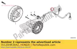 Aquí puede pedir estator comp. (denso) de Honda , con el número de pieza 31120HR3A42:
