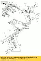 450140244, Kawasaki, amortecedor, rh kawasaki vn voyager custom k classic e d b c f tourer a abs vulcan lt g vn1700 1700 , Novo