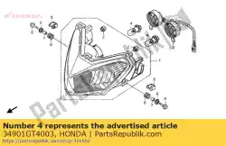 Here you can order the bulb, headlight (12v 30/30w) (stanley) from Honda, with part number 34901GT4003: