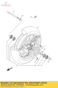 yamaha 904641400300 klem - Onderkant