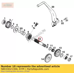 ktm 58033021300 albero di avviamento '94 - Il fondo