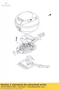 suzuki 4610048831000 transportadora topcase gw250 - Lado inferior