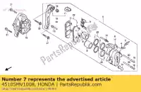 45105MV1008, Honda, pastillas de freno honda cbr xrv 600 750 1990 1991 1992, Nuevo