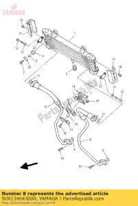 yamaha 5UX134643000 manguera, aceite 1 - Lado inferior