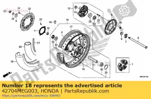 honda 42704MEG003 peso, equilibrio (15g) - Il fondo