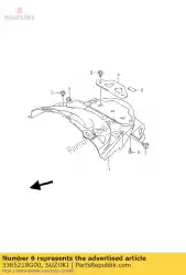 Ici, vous pouvez commander le coussin, arrière co auprès de Suzuki , avec le numéro de pièce 3365218G00:
