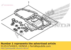 Honda 91351ZV4003 o-ring, 58x3 (arai) - Bottom side