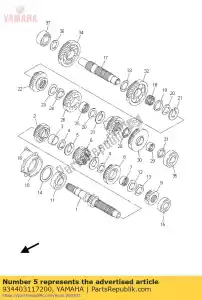 yamaha 934403117200 pier?cie? zabezpieczaj?cy (3v) - Dół