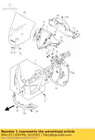 9441011J00YPA, Suzuki, carenado, cuerpo (wh suzuki dl vstrom aue a dl650a v strom 650 , Nuevo