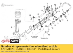 Aprilia AP8178823, Protezione della pompa del carburante, OEM: Aprilia AP8178823