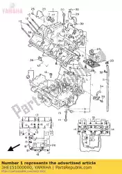 Here you can order the crankcase assy from Yamaha, with part number 3HE151000000:
