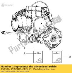 Aprilia 154546, Gasket set, OEM: Aprilia 154546