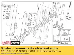 Piaggio Group AP8163477 prawa piasta kpl. - Dół
